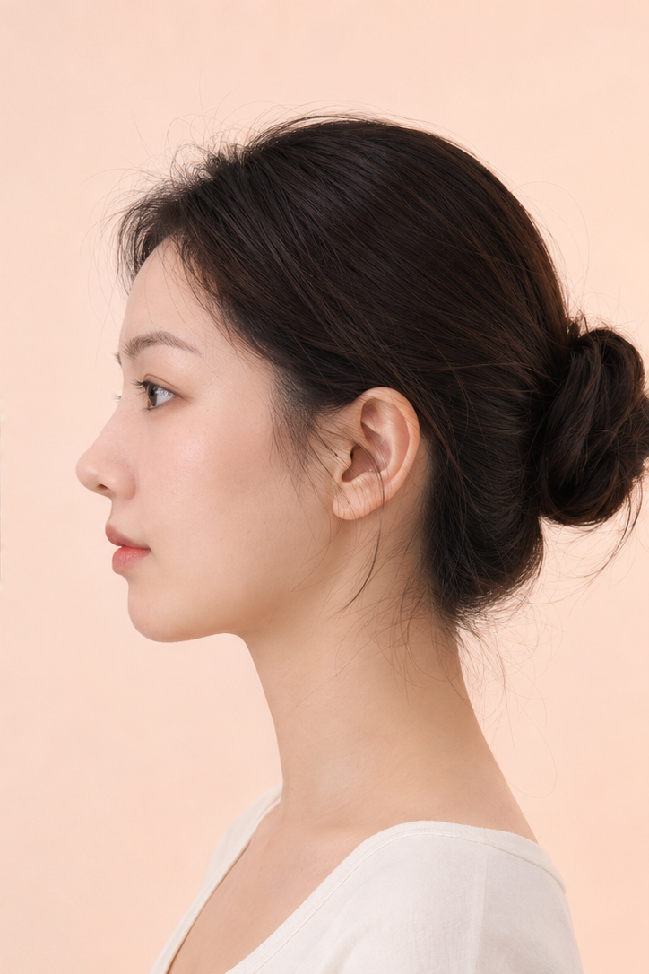 After rhinoplasty — AI prediction